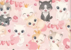 T6480 Joggingtyg Glada katter (5 m)