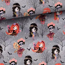 T6404 Joggingtyg Fladdermusfeer grå (5 m)