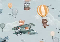 T6128 Joggingtyg Djur i flygfarkoster (5 m)