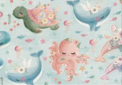 T5476 Joggingtyg Söta havsdjur (5 m)