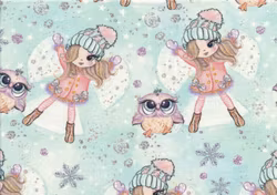 T5394 Joggingtyg Flicka med ugglevän (5 m)