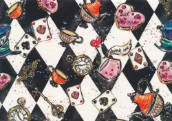 T5391 Joggingtyg Ruta svart/vit (5 m)