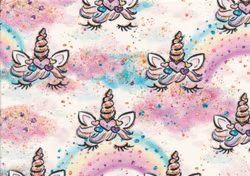 T5061 Joggingtyg Rosa moln och enhörningar (5 m)