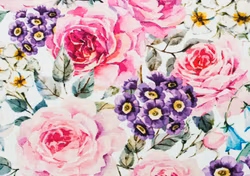 T6698 Trikå Färgglad bukett (5 m)