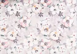 T6588 Trikå Ljuvliga pastellblommor (5 m)