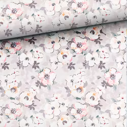 T6588 Trikå Ljuvliga pastellblommor (5 m)