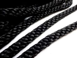 B457 Flätat rep 8 mm svart (10 m)