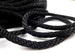B457 Flätat rep 8 mm svart (10 m)