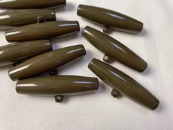 S865 Duffelknapp 49 mm mörkbrun (10 st)