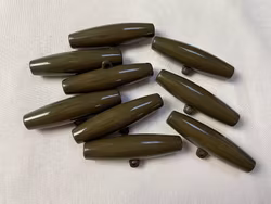 S865 Duffelknapp 49 mm mörkbrun (10 st)