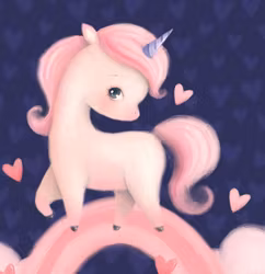 T6813 Joggingtyg Enhörning mörkblå (40 x 50 cm) 5-pack