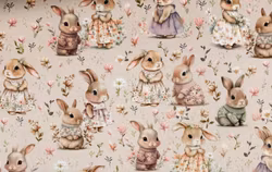 T6822 Joggingtyg Kaniner rosa (5 m)