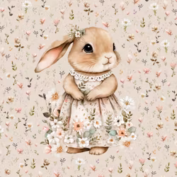 T6824 Joggingtyg Kanin rosa (40 x 50 cm) 5-pack