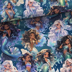 T6840 Joggingtyg sjöjungfru blå (5 m)