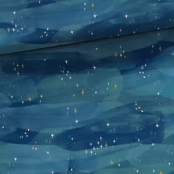 T6841 Joggingtyg vågor blå (5 m)