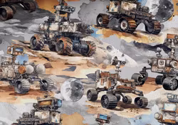 V1138 Bomullsväv Mars Rover (5 m)