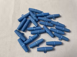 S883 Duffelknapp 38 mm blå (2:a sort)