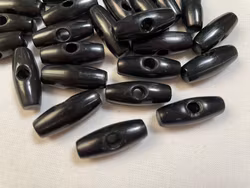 S881 Duffelknapp 24 mm svart