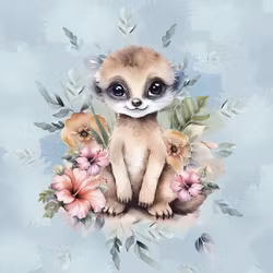 T6896 Joggingtyg Surikat (40 x 50 cm) 5-pack