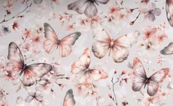 T6897 Trikå Fjärilar (5 m)