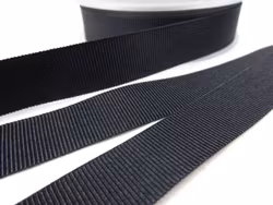 B437 Ripsband 18 mm svart (20m)