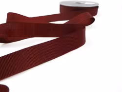 B437 Ripsband 18 mm vinröd (20m)