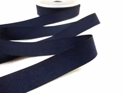 B437 Ripsband 18 mm mörkblå (20m)
