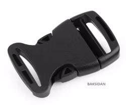 S787 Klickspänne 20 mm svart (25 st)