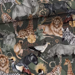 T6917 Joggingtyg Elefanter, lejon mm (5 m)