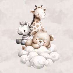 T6926 Joggingtyg Baby beige (40 x 50 cm) 5-pack