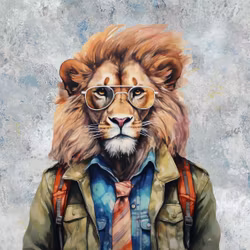 T6937 Joggingtyg Tufft lejon (40 x 50 cm) 5-pack