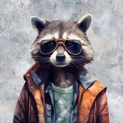 T6939 Joggingtyg Tuff tvättbjörn (40 x 50 cm) 5-pack