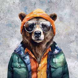 T6940 Joggingtyg Tuff björn (40 x 50 cm) 5-pack