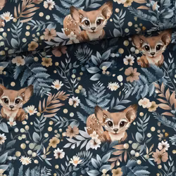 T6952 Joggingtyg Räv i blommor (5 m)