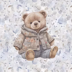 T6969 Joggingtyg Björn med jacka  (40 x 50 cm) 5-pack