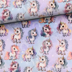 T6971 Trikå Magiska enhörningar (5 m)