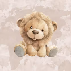 T6980 Joggingtyg Gosedjur lejon  (40 x 50 cm) 5-pack