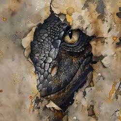 T6985 Joggingtyg Draköga  (40 x 50 cm) 5-pack