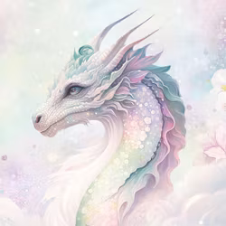 T6988 Joggingtyg Kristalldrake grön  (40 x 50 cm) 5-pack