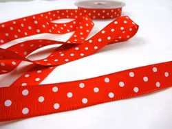 B438 Ripsband Prick 16 mm röd (25 m)