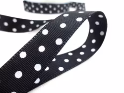 B438 Ripsband Prick 16 mm svart (25 m)