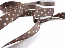 B438 Ripsband Prick 16 mm brun (25 m)