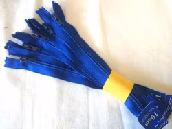 X501 Blixtlåspaket 15 cm spiral ej delbar royalblå (5 st)