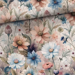 T7011 Joggingtyg Vilda blommor  (5 m)