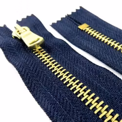 D500 Metallblixtlås 10 cm mörkblå