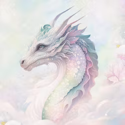 T7035 Joggingtyg Kristalldrake grön  (55 x 73 cm) 5-pack