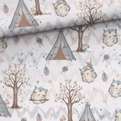 V1190 Bambumuslin Campingugglor  (5 m)