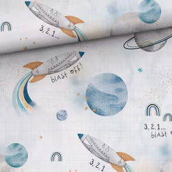 V1196 Bambumuslin Raket vit  (5 m)