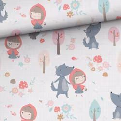 V1198 Bambumuslin Rödluvan och vargen  (5 m)