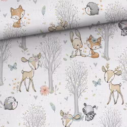 V1202 Bambumuslin Djurvänner (5 m)